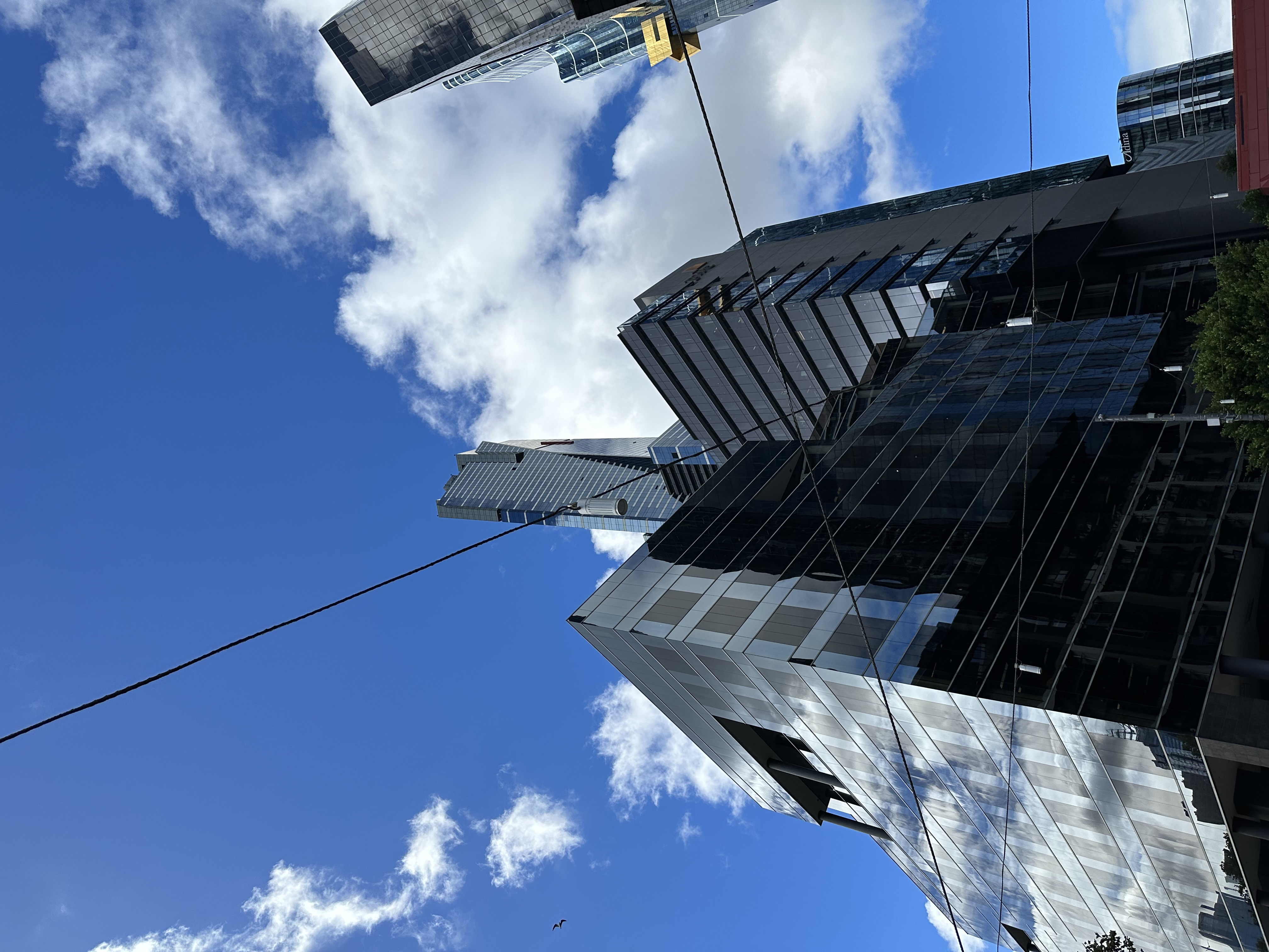 Eureka Tower — looking up at the building