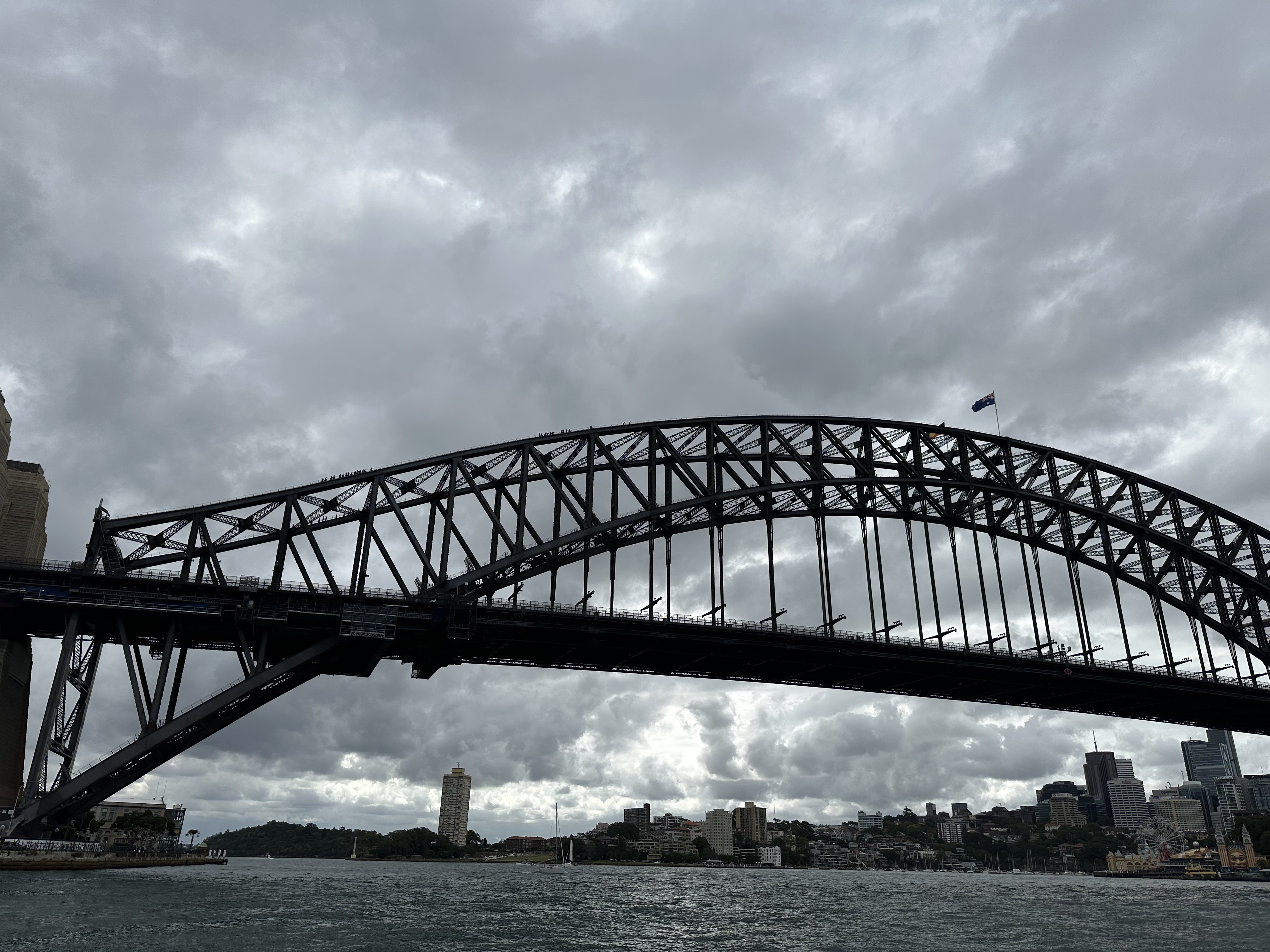 Sydney Harbour Bridge — moody sky